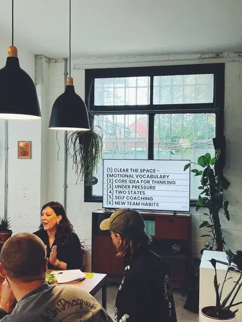 Kate Southerby facilitating a creative team development workshop